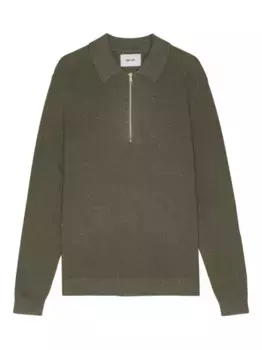 Свитер Hansie с воротником поло NN07, зеленый