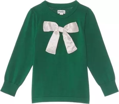Свитер Hatley Golden Bow Sweater Tunic, зеленый