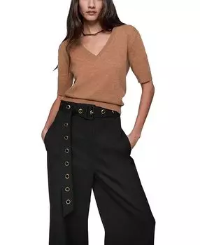 Свитер Haven с V-образным вырезом Rebecca Minkoff, коричневый/бежевый