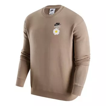 Свитер hbr statement sweater 'tan white' Nike, бежевый