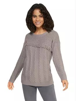 Свитер Heine, светло-серый