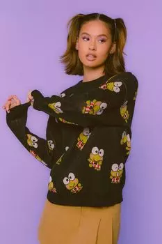 Свитер Hello Kitty & Friends Кероппи Forever 21, черный
