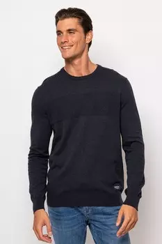 Свитер Hemet с круглым вырезом Heavy Tools, синий