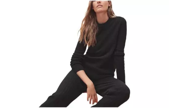 Свитер Hermes с длинными рукавами, черный