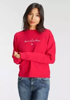 Свитер Herrlicher Sweatshirt, красный