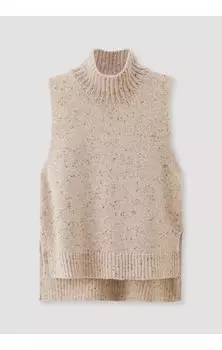 Свитер Hessnatur Tweed Pullunder, бежевый