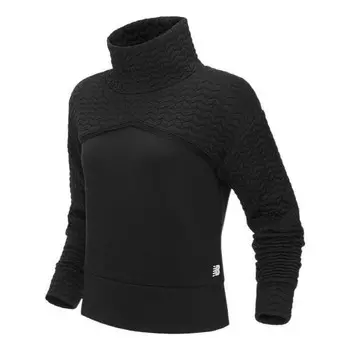 Свитер high collar solid color hoodie white New Balance, белый