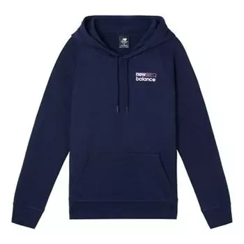 Свитер high collar solid color long sleeves pullover hoodie creamy white New Balance, белый