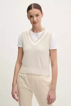 Свитер хлопковый Dkny, бежевый