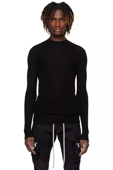 Свитер Hollywood с рубчиками Lupetto Rick Owens, черный