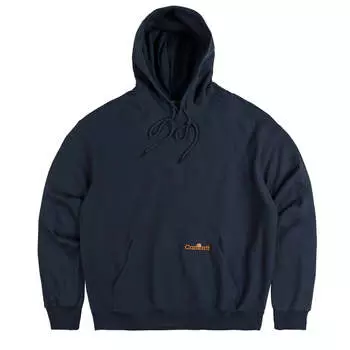 Свитер hooded label script sweat Carhartt Wip, синий