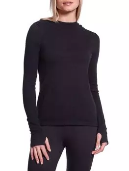 Свитер Hubble из смесового кашемира с капюшоном Capsule 121, черный