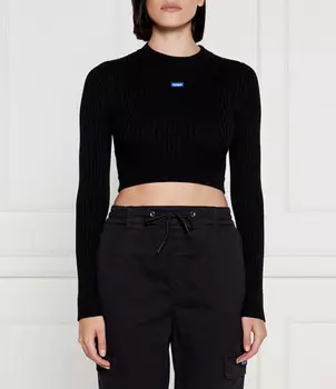 Свитер Hugo Blue Scoovy Slim Fit, черный