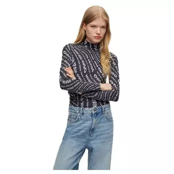 Свитер HUGO Dachora High Neck, серый