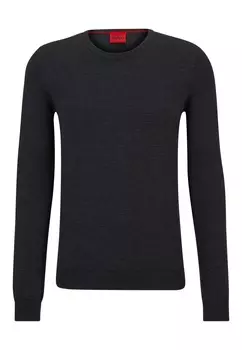 Свитер HUGO SAN CEDRIC-M1 Regular Fit, темно-серый