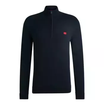 Свитер HUGO San Quintus C Half Zip, синий
