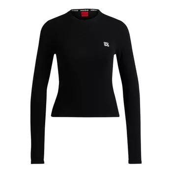 Свитер HUGO Scallia 10259573, черный