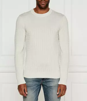 Свитер HUGO Scoult Regular Fit, экрю