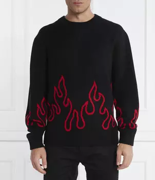 Свитер HUGO Sfire Regular Fit, черный
