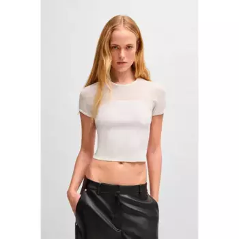 Свитер HUGO Slevetta 10270371 short sleeve, белый