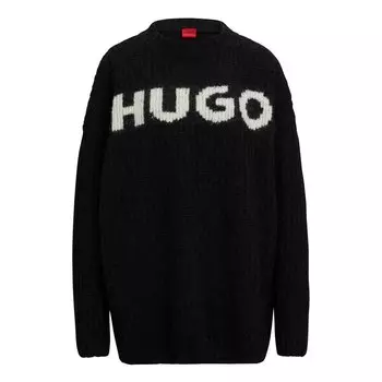 Свитер HUGO Slogues, черный