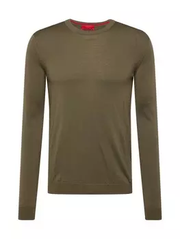 Свитер HUGO Sweater San Cedric, оливковый
