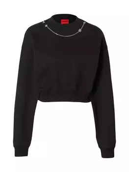 Свитер HUGO Sweatshirt Dewita, черный