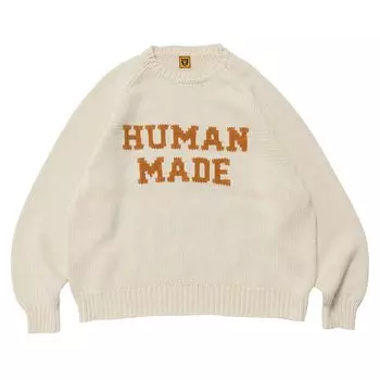 Свитер Human Made Raglan Knit Sweater 'White', белый