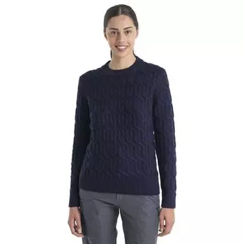 Свитер Icebreaker Cable Knit Merino Crew Neck, синий