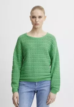 Свитер ICHI, бутылочно-зеленый