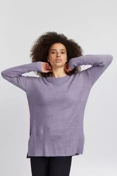Свитер ICHI Long IHKAMARA LONG LS 20116692, фиолетовый