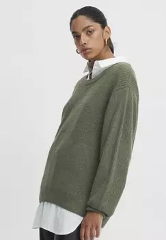 Свитер ICHI, серый деним