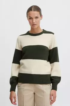 Свитер ICHI Strick IHEDEN LS4 20117311, зеленый