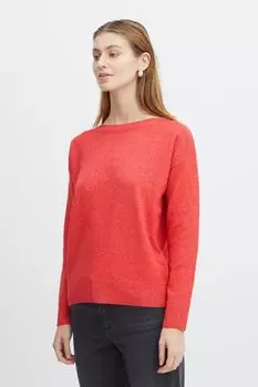 Свитер ICHI Strick, красный