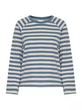 Свитер ICHI Sweatshirt IHITIRA, цвет sapphire/off white