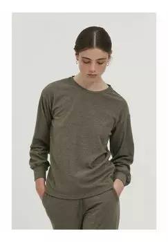 Свитер ICHI, темно-зеленый