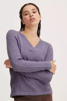 Свитер ICHI V Ausschnitt IHKAMARA V LS 20116697, фиолетовый