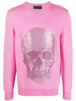 Свитер Iconic Skull Philipp Plein, розовый