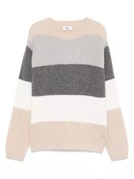 Свитер Il Gufo в стиле колор-блок, серый