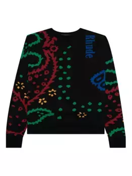 Свитер интарсией RHUDE, черный