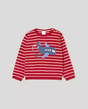 Свитер интарсия для мальчика красного цвета Baby El Corte Ingls, красный