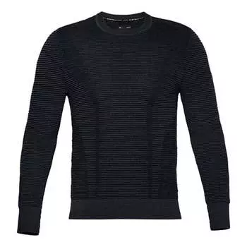 Свитер intelliknit phantom 2.0 crew sweater 'black' Under Armour, черный