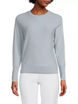 Свитер из 100% кашемира с рукавами «летучая мышь» и круглым вырезом Saks Fifth Avenue, цвет Powder Blue