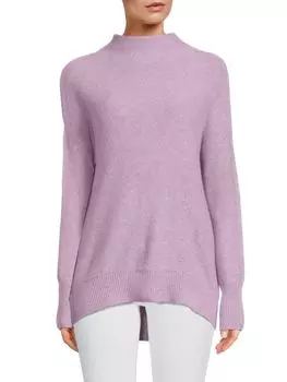 Свитер из 100 % кашемира с воротником-воронкой Saks Fifth Avenue, цвет Regal Orchid