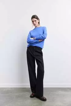 Свитер из 100% очень мягкой шерсти ZARA, синий