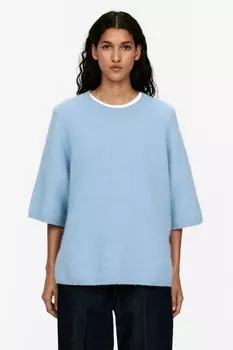 Свитер из альпаки и шерсти Arket, голубой