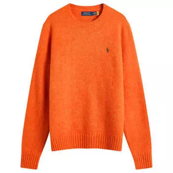 Свитер из альпаки стандартного кроя Polo Ralph Lauren, оранжевый