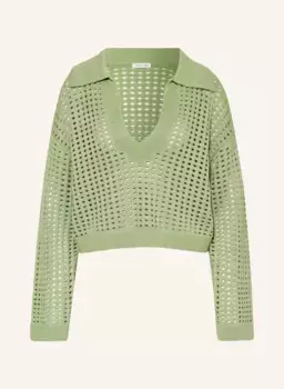 Свитер из блестящей пряжи Mrs & Hugs, зеленый