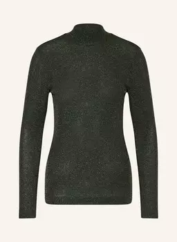 Свитер из блестящей пряжи rich&royal, зеленый/золотой