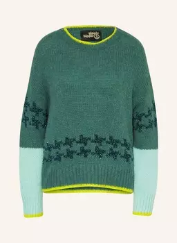 Свитер из блестящей пряжи Yippie Hippie, синий